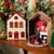 Lot de 2 lampadaires décoratifs miniatures - Noël - Créalia