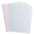Lot de 25 pochettes perforées Oxford - Polypropylène - Bord pastel
