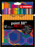 Cadre à colorier au numéro Stabilo - Point 88 - motif Floral