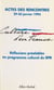 Culture d'en France : réflexions préalables au programme culturel du RPR - Actes des Premières Rencontres, 29-30 janvier 1993