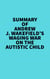 Summary of Andrew J. Wakefield's Waging War On The Autistic Child