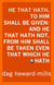 He That Hath, To Him Shall Be Given: And He That Hath Not, From Him Shall Be Taken Even That Which He Hath. - Success, #1