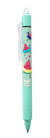 Stylo roller encre gel Pilot - FriXion clicker - pool party vert - pointe moyenne - noir