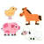 Puzzles 3, 4, 5 et 6 pièces - Primo - À la ferme - Djeco