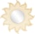 Mirroir en bois Artemio - Soleil