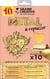 Pack 10 feuilles de métal à repousser or / or - Graine Créative - 185 x 290mm