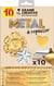 10 feuilles métal à repousser or / argent - Graine Créative - 185 x 290mm