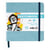 Carnet Sketchbook - Bleu pâle - 14 x 14 cm - 80 feuilles