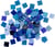 Tesselles mosaïque Artemio - Bleu - 1 x 1 cm - 150 g