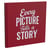 Album Photo 25 x 25 cm Exacompta - 30 pages - Lettres Rouges