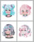 Kit Diamond painting Diamond - Dotzies Flock - 4 animés girls