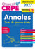 Objectif CRPE : Toutes les épreuves écrites - L3 - Annales (édition 2027)