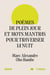 Poèmes de plein jour et mots mantras pour traverser la nuit
