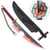 Machette en bambou lame noire et marron - Demon Slayer - Tengen Uzui