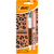 Lot de 1 Stylo bille 4 couleurs BIC Leopard et 1 Surligneur Highlighter Grip BIC pastel - Pointe moyenne