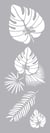 Pochoir Feuilles Tropicales - 15 x 40 cm