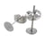 Sachet de 6 Attaches Boucles d'Oreilles Argentées
