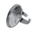 BAGUE OVALE CREUSE ARGENT