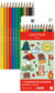 Set de 12 crayons de couleurs Swisscolor Caran d'Ache - Kawaii Swiss Moutains