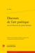 Discours de l'art poétique