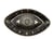 Lot de 8 assiettes Artyfêtes - Halloween Cosmic Spirit - Carton - Noir et or - 30 x 18 cm