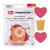 Lot de 3 patchs de réparation Rub on Patch Fabpatch Prym - Coeur rose/jaune