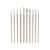 Lot de 10 pinceaux - Peinture à huile - Monali