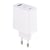 Chargeur GaN USB-C + USB-A T'nB - 65 W - Blanc