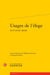 Usages de l'éloge