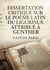 Dissertation critique sur le poème latin du Ligurinus attribué à Gunther : Une analyse critique du Ligurinus, poème latin médiéval faussement attribué à Gunther