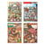 Cosy stickers Kawaii Noël - Autocollants et scène minature - Grand format - Modèles assortis