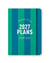 Agenda semainier Lett's - Bleu et vert - A5 14,8 x 21 cm - Moments of Joy
