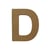 Lettre alphabet Gomille - Medium - Naturel - 8 x 0,6 x 8 cm