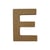 Lettre alphabet Gomille - Medium - Naturel - 8 x 0,6 x 8 cm