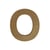 Lettre alphabet Gomille - Medium - Naturel - 8 x 0,6 x 8 cm