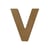Lettre alphabet Gomille - Medium - Naturel - 8 x 0,6 x 8 cm