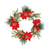 Couronne éclat avec poinsettias Artyfêtes - Ø 19 cm