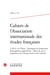 Cahiers de l'Association Internationale des Études Françaises n.78 (édition 2026)