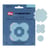 Lot de 3 patchs de réparation Rub on Patch Fabpatch Prym - bleu clair