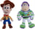 ASSORTIMENT DE 2 PELUCHES DISNEY TOY STORY 5 WOODY ET BUZZ 25cm