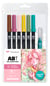 Lot de 6 feutres + 1 pinceau réservoir Tombow - Manga Cherry Blossom