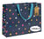 Sac cadeau Pictura - guirlande étoiles bleues - Taille L 10  27 x 35 cm