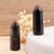 Pointe 40x15mm Obsidienne noire - Camille ambiance nature