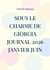 Sous le charme de Giorgia Journal 2026 janvier juin
