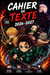 Cahier de Texte Demon Slayer 2026-2027 : Carnet scolaire quotidien pour élèves - Suivi des devoirs, leçons, évaluations, messages...