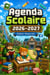 Agenda Scolaire 2026-2027 Gaming : Planificateur Scolaire 2026-2027 avec Couverture Style Blocs, Aventure et Jeu Vidéo - Pour...