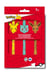 Lot de 3 stylos effaçables La Plume Dorée - Pokémon - Pointe moyenne