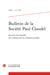 Bulletin de la société paul claudel 2026 - 2, n  249 - l'oeuvre de claudel des m