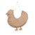 Poule à suspendre Decopatch - Papier mâché - Kraft naturel - 25 x 3,5 x 26,5 cm