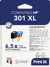 Pack de 2 cartouches d'encre Print3E - compatibles HP 301 XL - Noir, Couleur